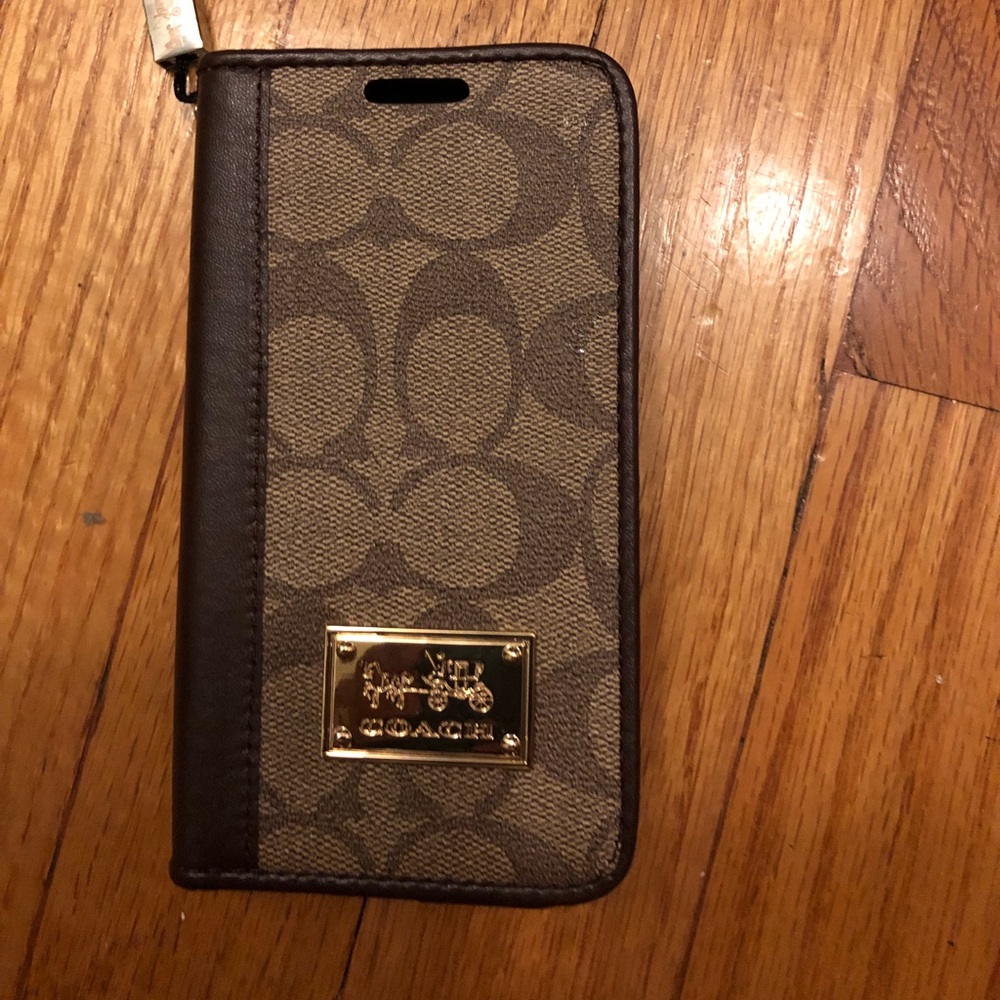 Coach iPhone X wallet case